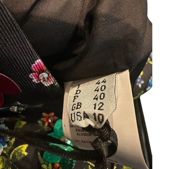 Moschino Couture Rainbow Floral Applique Dress Sz IT 44 US 10 NWT - Picture 8 of 14